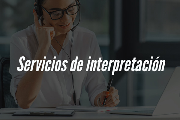 servicios de interpretación