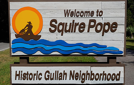 Squire Pope Neighborhood Sign
