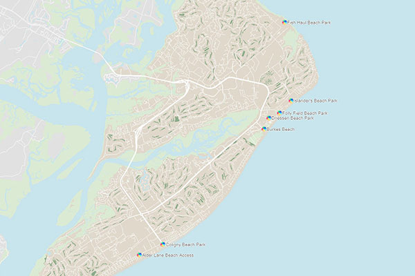 Beach Parks Map