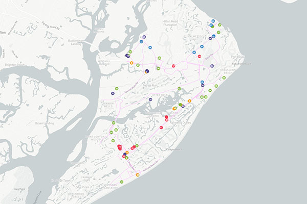 HHI Cultural Trail Map