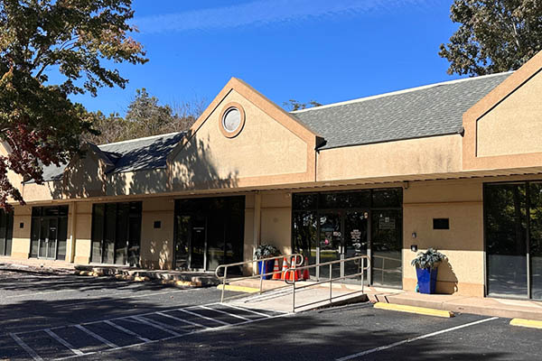 front of future CDC building