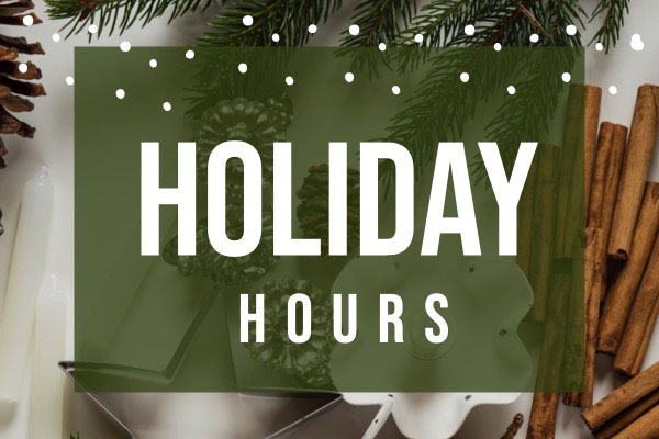 Holiday Hours