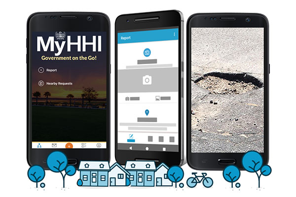 MYHHI Government on the Go App on Mobile Phone