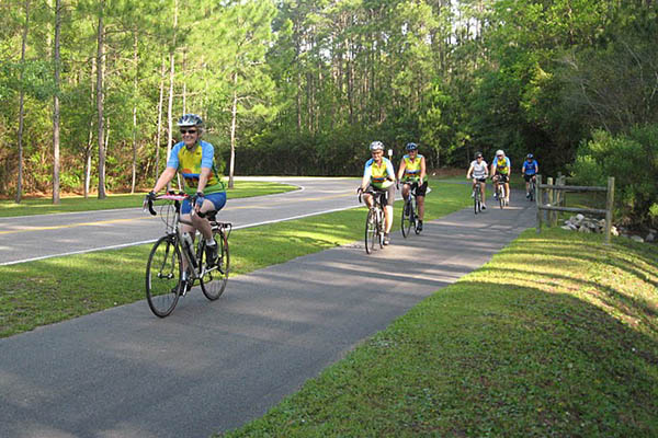 Bicyclists on Pathway