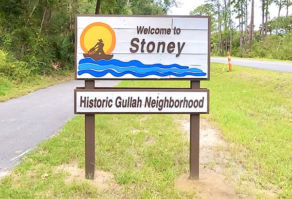 Stoney Historic Gullah Neighborhood Sign