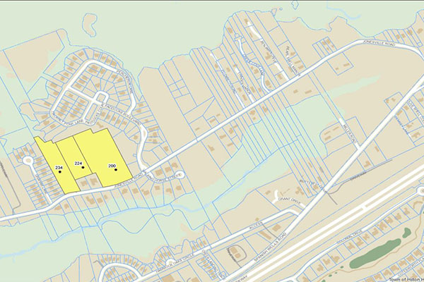 Map of Jonesville Land Acquisition Parcels