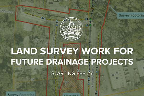 Land Survey Work for Future Drainage Projects starting Feb 27