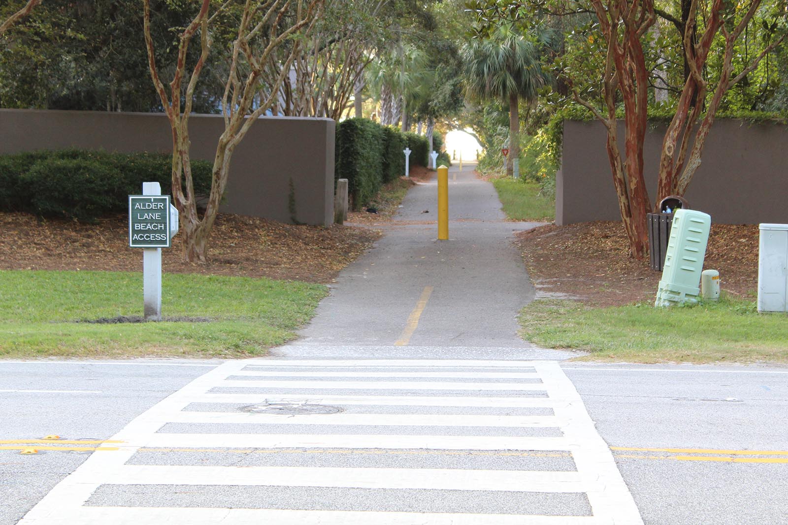 Crosswalk to Beach Access Entrance