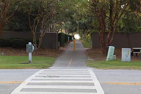 Crosswalk to Beach Access Entrance