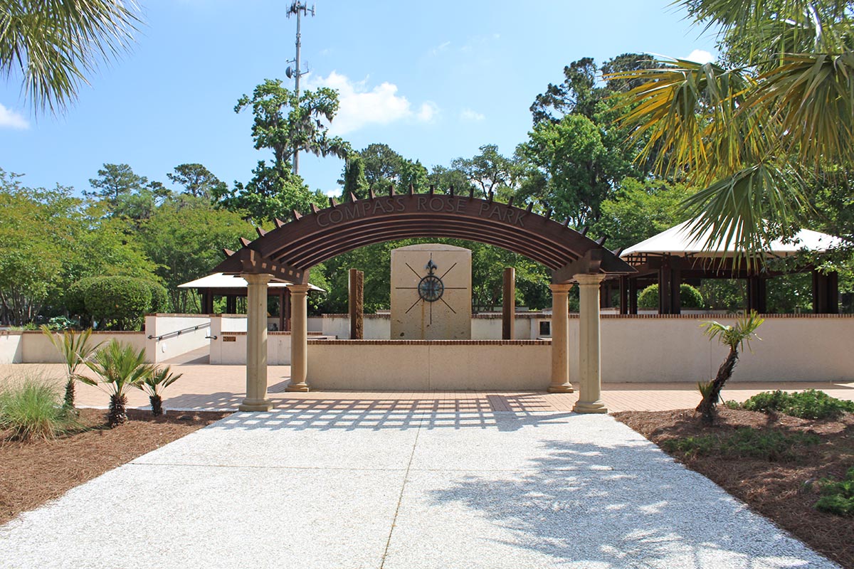 Compass Rose Park Entrance