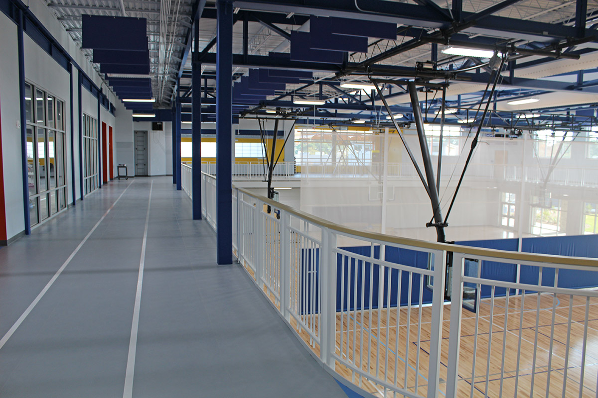 Walking Track located above the Gym