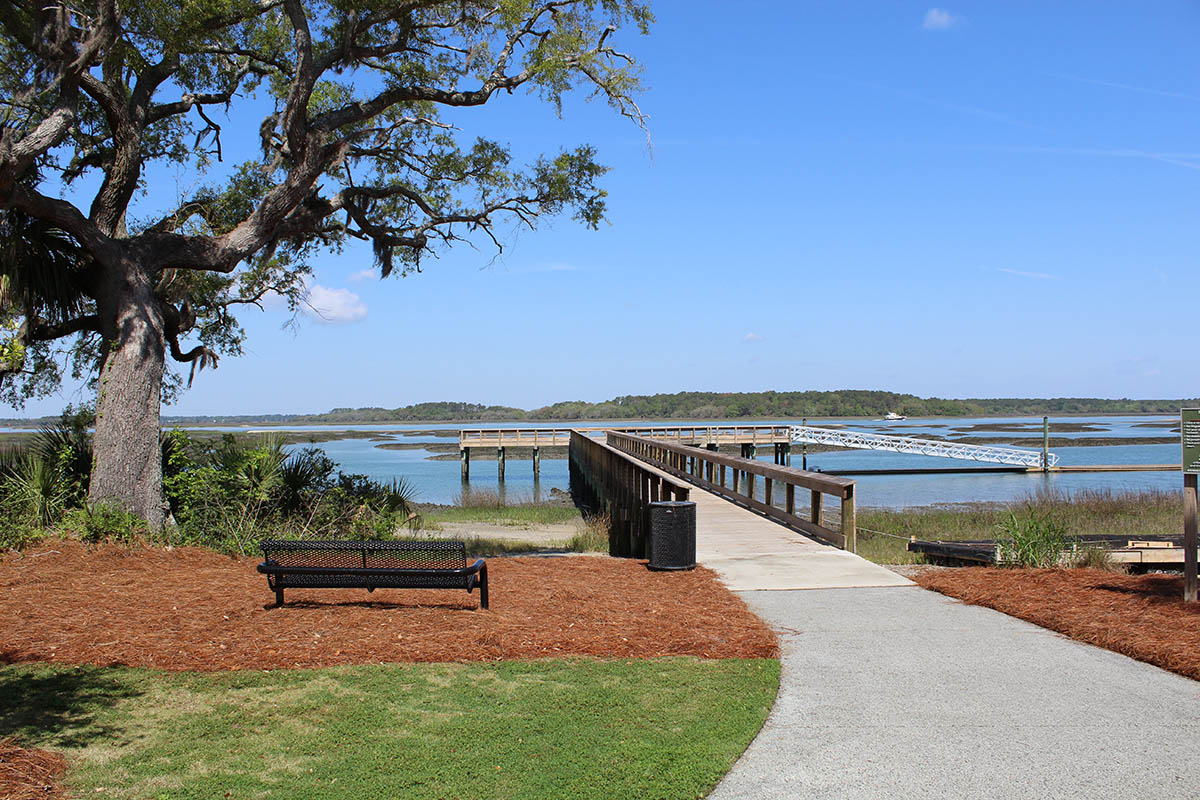 Dock and Park Bench View