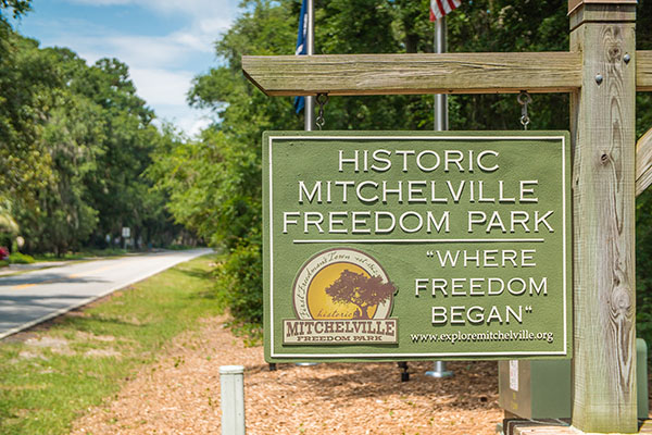 Historic Mitchelville Freedom Park Sign