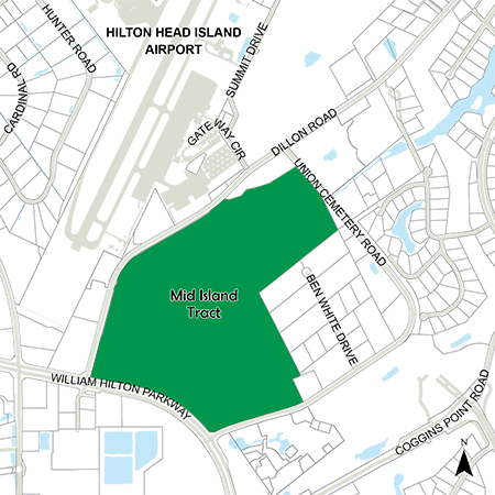 Mid Island Tract Map